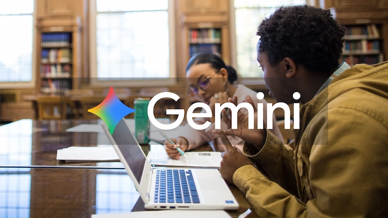 Pelajar menggunakan AI